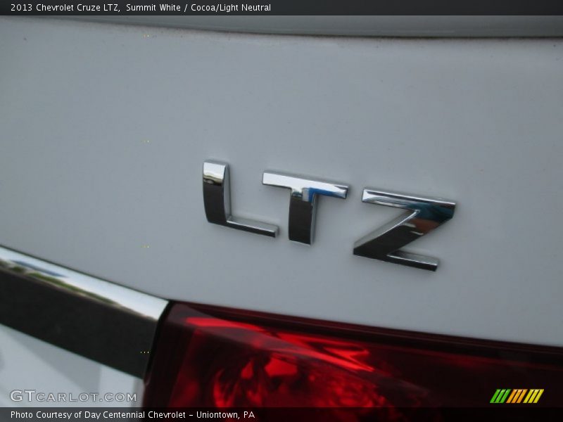 Summit White / Cocoa/Light Neutral 2013 Chevrolet Cruze LTZ