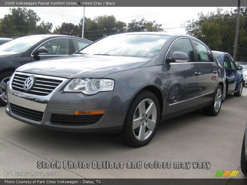 United Gray / Black 2008 Volkswagen Passat Komfort Sedan