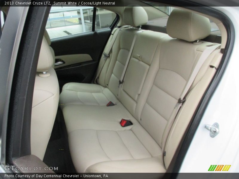 Summit White / Cocoa/Light Neutral 2013 Chevrolet Cruze LTZ