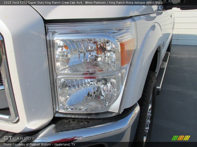 White Platinum / King Ranch Mesa Antique Affect/Black 2015 Ford F250 Super Duty King Ranch Crew Cab 4x4
