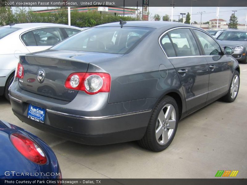 United Gray / Black 2008 Volkswagen Passat Komfort Sedan