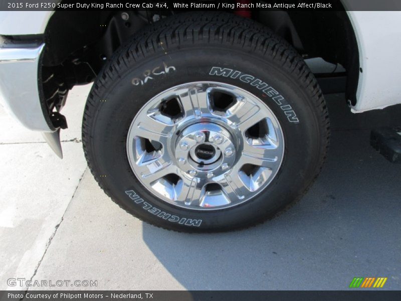White Platinum / King Ranch Mesa Antique Affect/Black 2015 Ford F250 Super Duty King Ranch Crew Cab 4x4