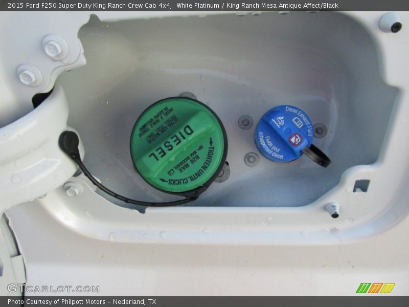 White Platinum / King Ranch Mesa Antique Affect/Black 2015 Ford F250 Super Duty King Ranch Crew Cab 4x4