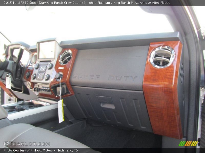 White Platinum / King Ranch Mesa Antique Affect/Black 2015 Ford F250 Super Duty King Ranch Crew Cab 4x4