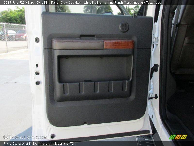 White Platinum / King Ranch Mesa Antique Affect/Black 2015 Ford F250 Super Duty King Ranch Crew Cab 4x4