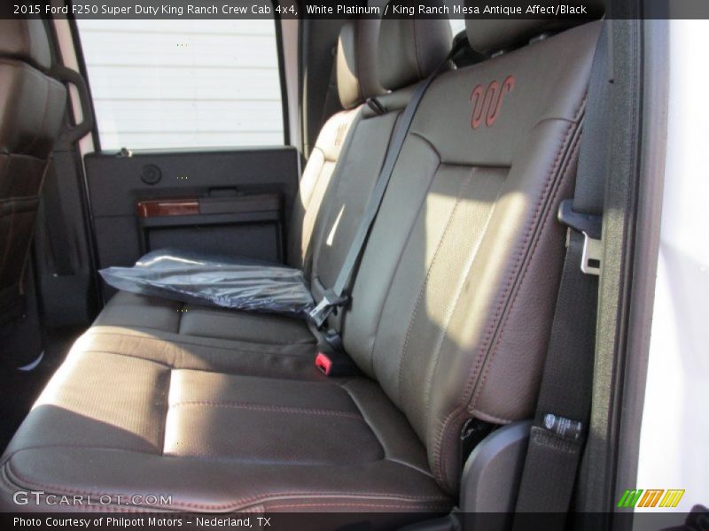 White Platinum / King Ranch Mesa Antique Affect/Black 2015 Ford F250 Super Duty King Ranch Crew Cab 4x4