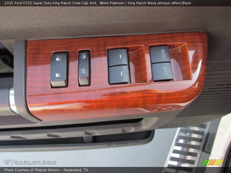 White Platinum / King Ranch Mesa Antique Affect/Black 2015 Ford F250 Super Duty King Ranch Crew Cab 4x4