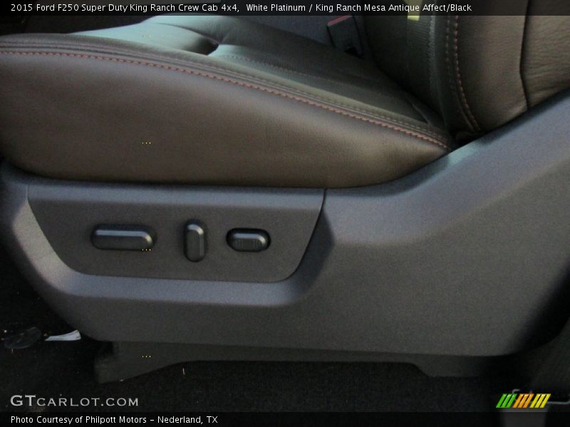 White Platinum / King Ranch Mesa Antique Affect/Black 2015 Ford F250 Super Duty King Ranch Crew Cab 4x4