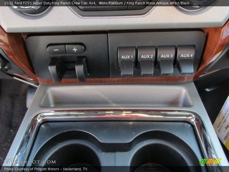 White Platinum / King Ranch Mesa Antique Affect/Black 2015 Ford F250 Super Duty King Ranch Crew Cab 4x4