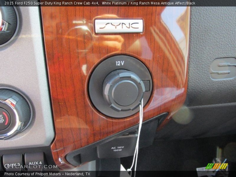White Platinum / King Ranch Mesa Antique Affect/Black 2015 Ford F250 Super Duty King Ranch Crew Cab 4x4