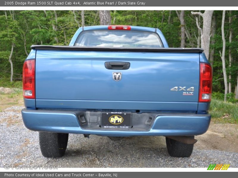Atlantic Blue Pearl / Dark Slate Gray 2005 Dodge Ram 1500 SLT Quad Cab 4x4
