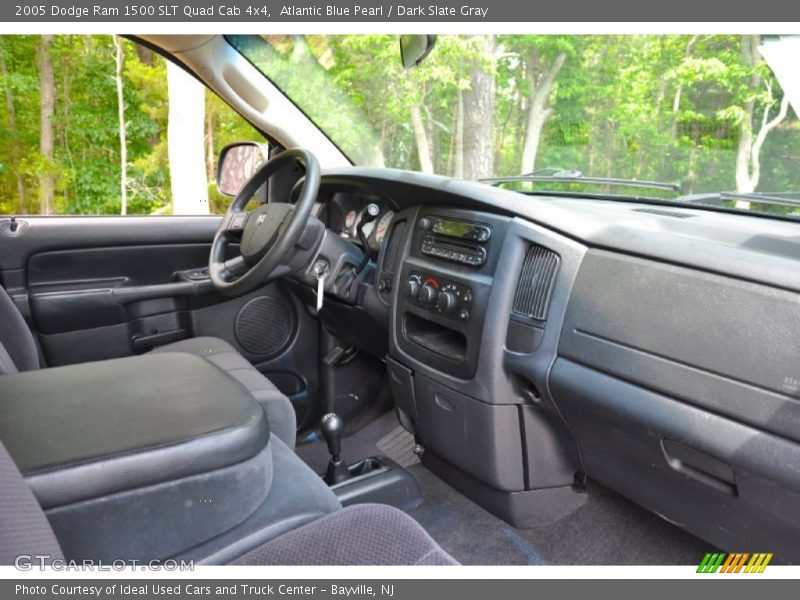 Atlantic Blue Pearl / Dark Slate Gray 2005 Dodge Ram 1500 SLT Quad Cab 4x4