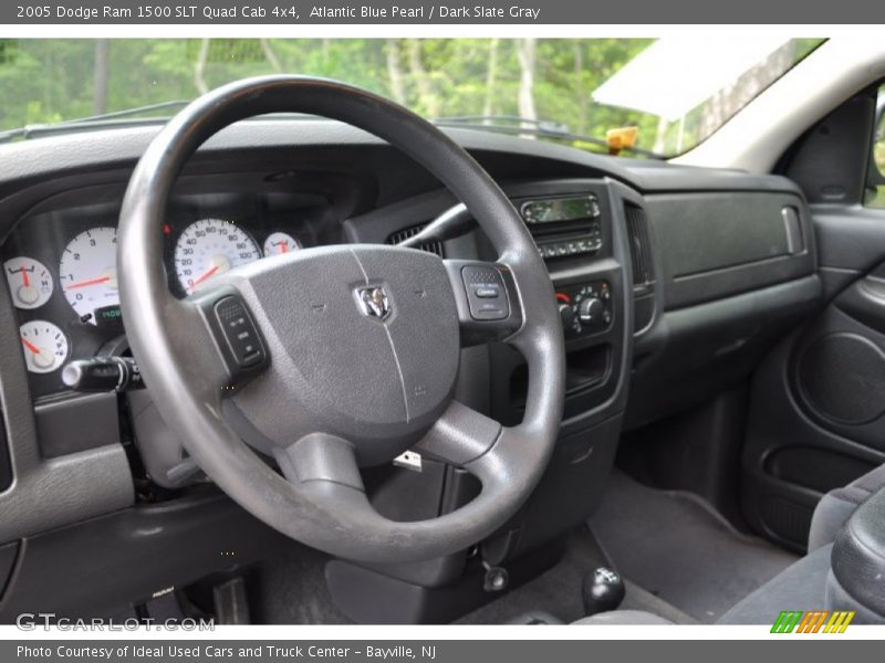 Atlantic Blue Pearl / Dark Slate Gray 2005 Dodge Ram 1500 SLT Quad Cab 4x4