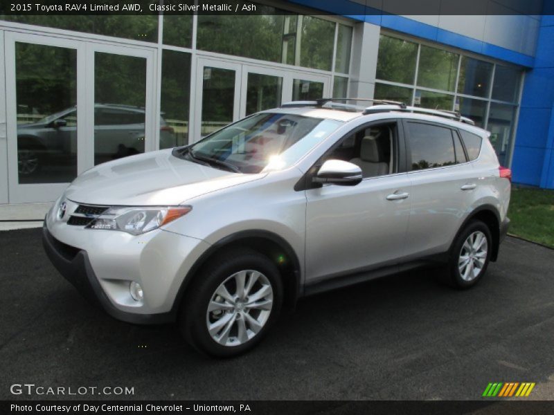 Classic Silver Metallic / Ash 2015 Toyota RAV4 Limited AWD