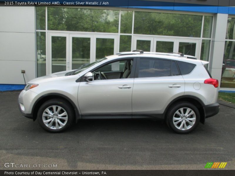 Classic Silver Metallic / Ash 2015 Toyota RAV4 Limited AWD