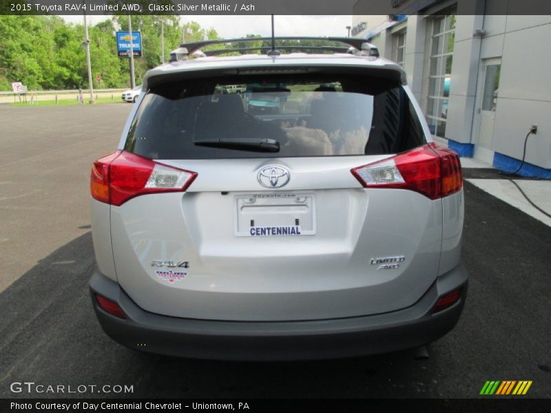 Classic Silver Metallic / Ash 2015 Toyota RAV4 Limited AWD