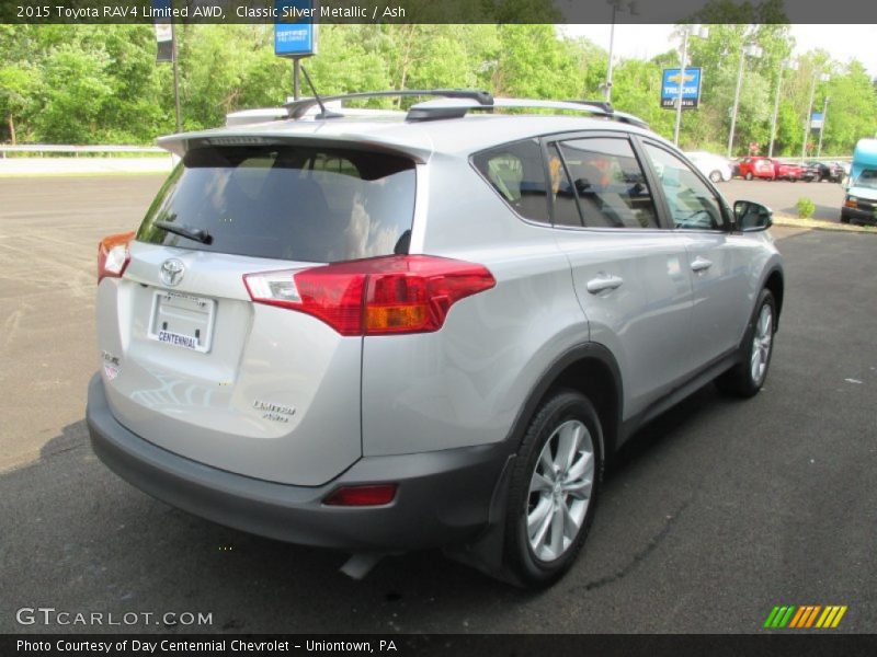 Classic Silver Metallic / Ash 2015 Toyota RAV4 Limited AWD