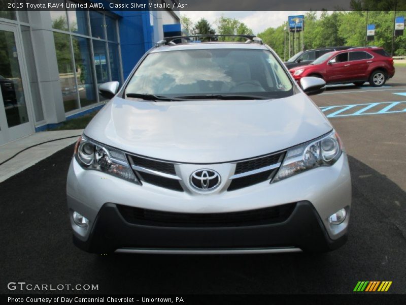 Classic Silver Metallic / Ash 2015 Toyota RAV4 Limited AWD