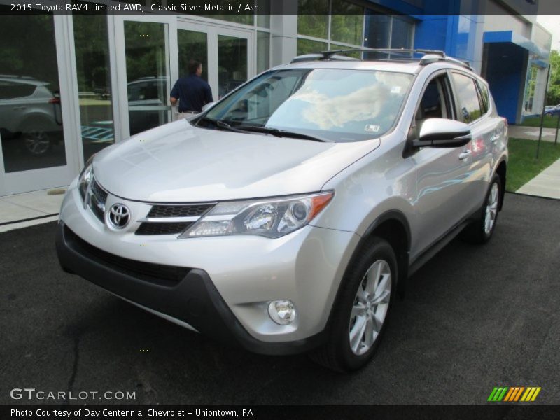 Classic Silver Metallic / Ash 2015 Toyota RAV4 Limited AWD