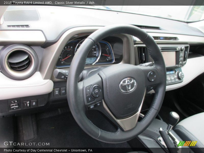 Classic Silver Metallic / Ash 2015 Toyota RAV4 Limited AWD