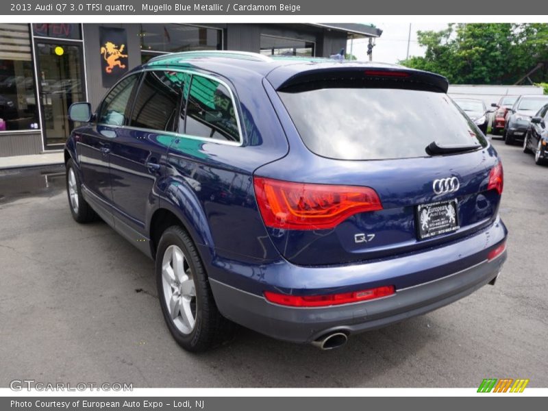 Mugello Blue Metallic / Cardamom Beige 2013 Audi Q7 3.0 TFSI quattro