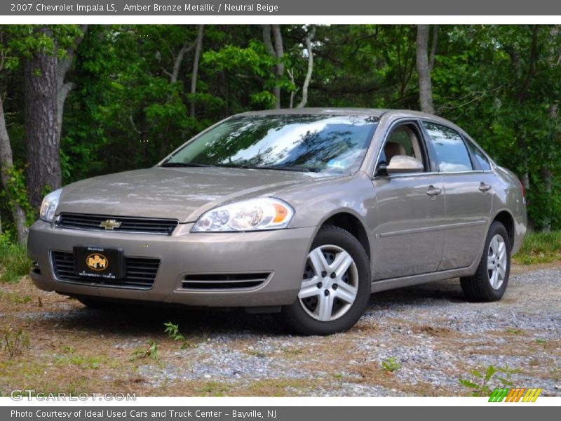 Amber Bronze Metallic / Neutral Beige 2007 Chevrolet Impala LS