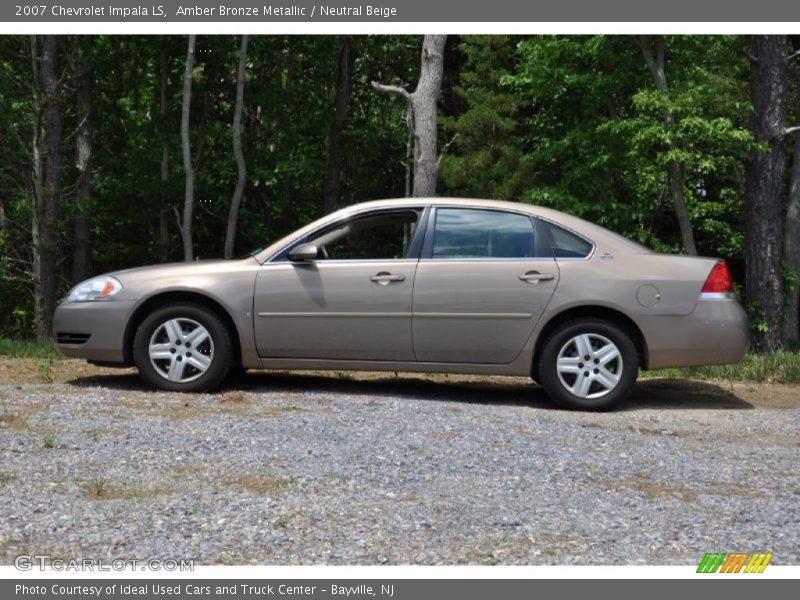 Amber Bronze Metallic / Neutral Beige 2007 Chevrolet Impala LS
