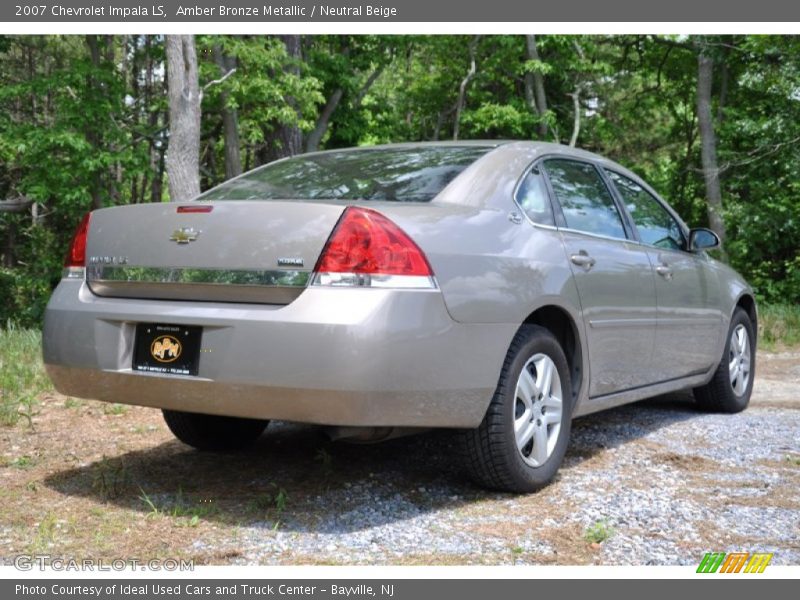Amber Bronze Metallic / Neutral Beige 2007 Chevrolet Impala LS