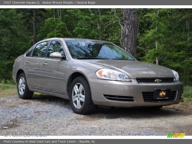 Amber Bronze Metallic / Neutral Beige 2007 Chevrolet Impala LS