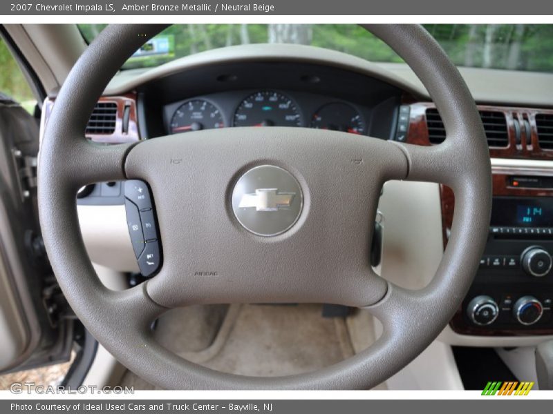Amber Bronze Metallic / Neutral Beige 2007 Chevrolet Impala LS