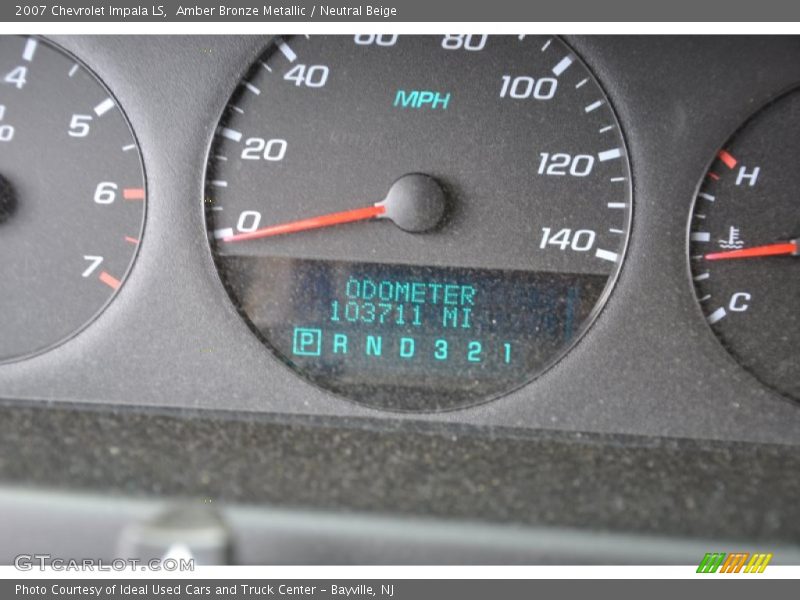Amber Bronze Metallic / Neutral Beige 2007 Chevrolet Impala LS