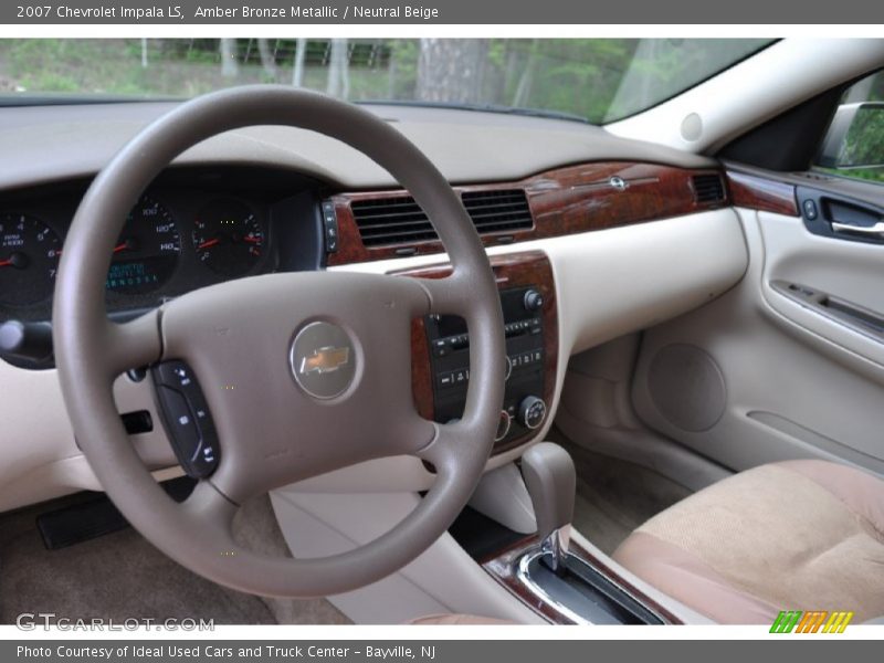 Amber Bronze Metallic / Neutral Beige 2007 Chevrolet Impala LS