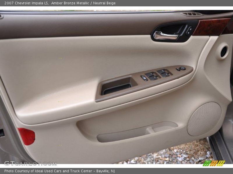 Amber Bronze Metallic / Neutral Beige 2007 Chevrolet Impala LS