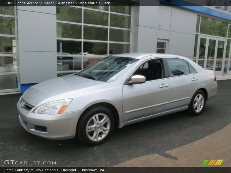 Alabaster Silver Metallic / Black 2006 Honda Accord SE Sedan