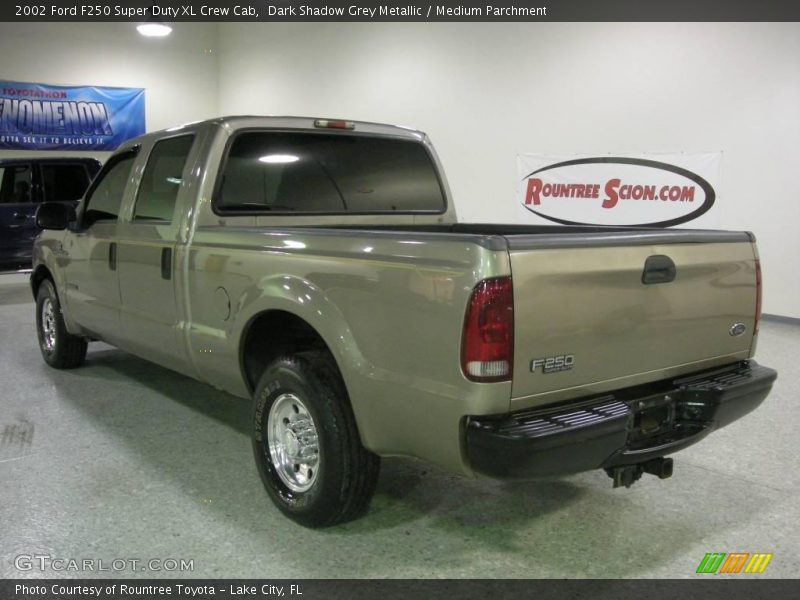 Dark Shadow Grey Metallic / Medium Parchment 2002 Ford F250 Super Duty XL Crew Cab