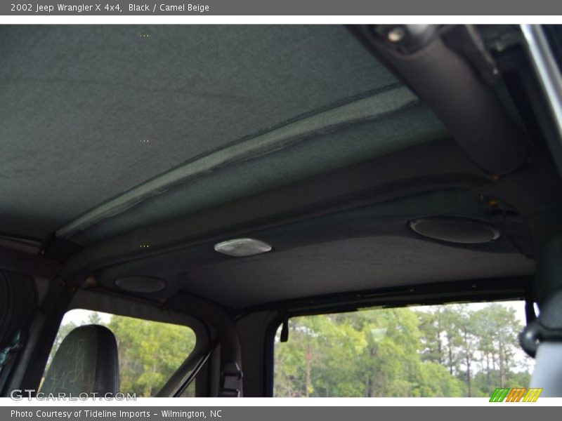 Black / Camel Beige 2002 Jeep Wrangler X 4x4