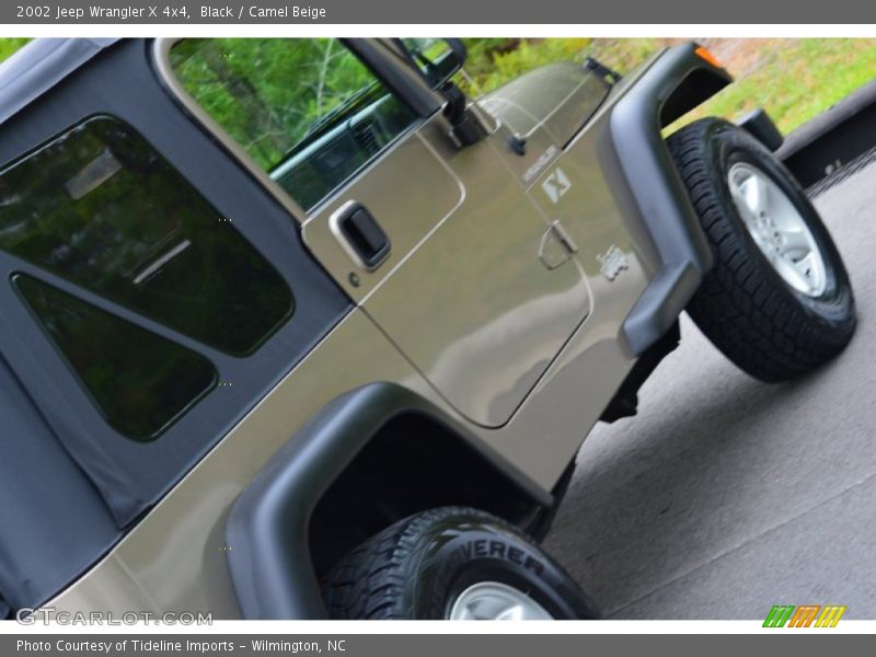 Black / Camel Beige 2002 Jeep Wrangler X 4x4