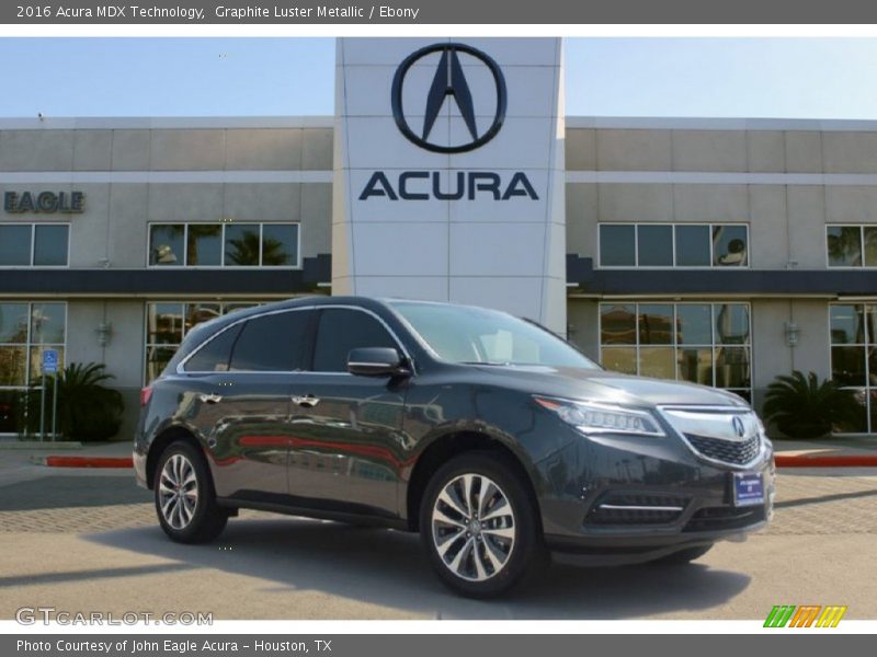 Graphite Luster Metallic / Ebony 2016 Acura MDX Technology