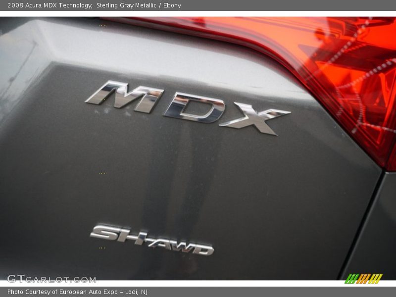 Sterling Gray Metallic / Ebony 2008 Acura MDX Technology