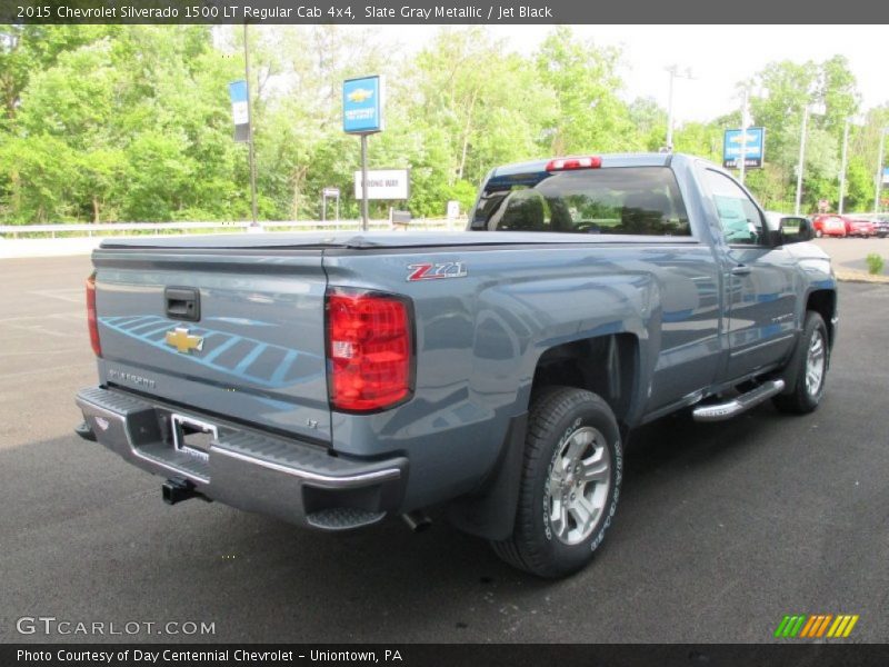 Slate Gray Metallic / Jet Black 2015 Chevrolet Silverado 1500 LT Regular Cab 4x4
