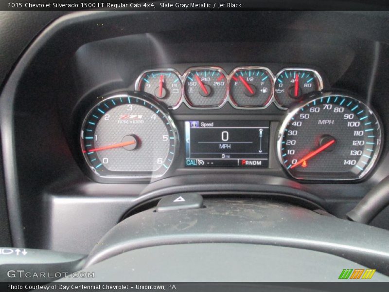 Slate Gray Metallic / Jet Black 2015 Chevrolet Silverado 1500 LT Regular Cab 4x4