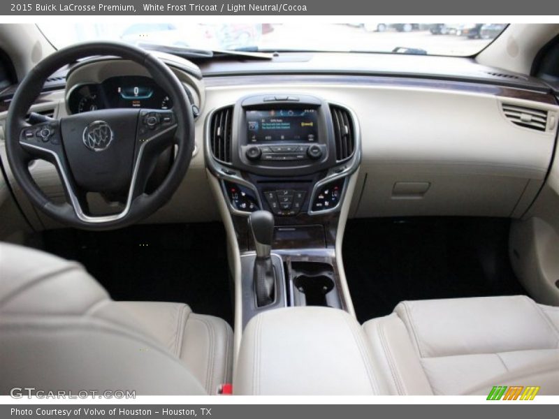 White Frost Tricoat / Light Neutral/Cocoa 2015 Buick LaCrosse Premium