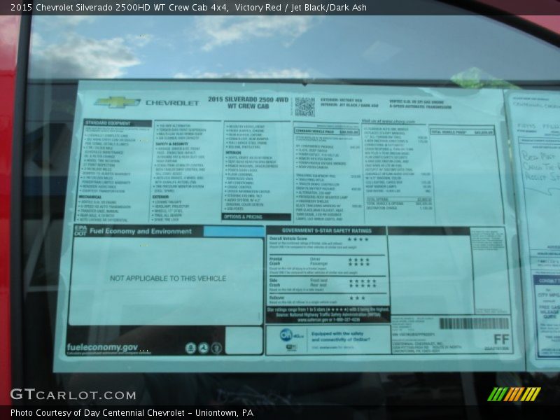 Victory Red / Jet Black/Dark Ash 2015 Chevrolet Silverado 2500HD WT Crew Cab 4x4