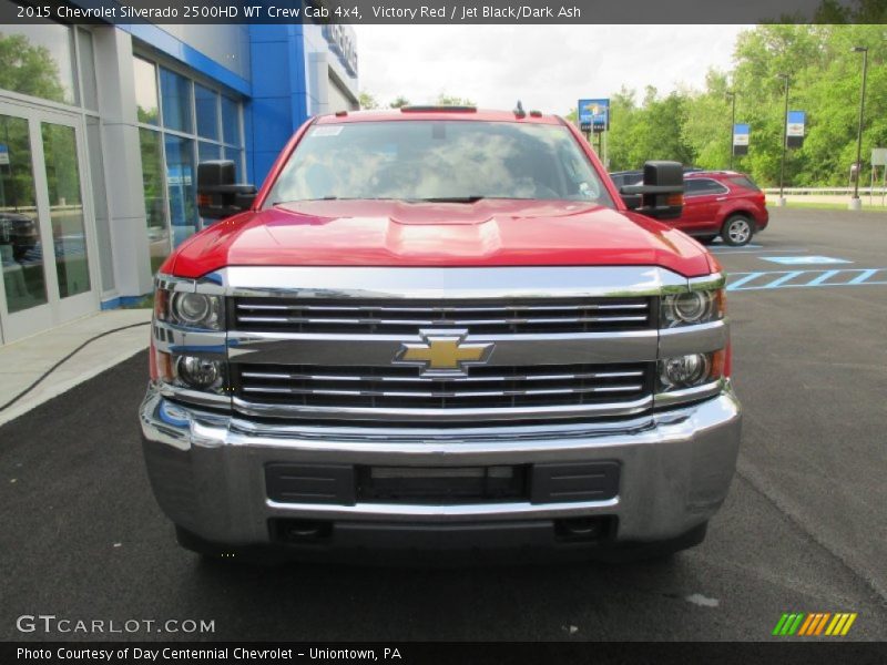 Victory Red / Jet Black/Dark Ash 2015 Chevrolet Silverado 2500HD WT Crew Cab 4x4