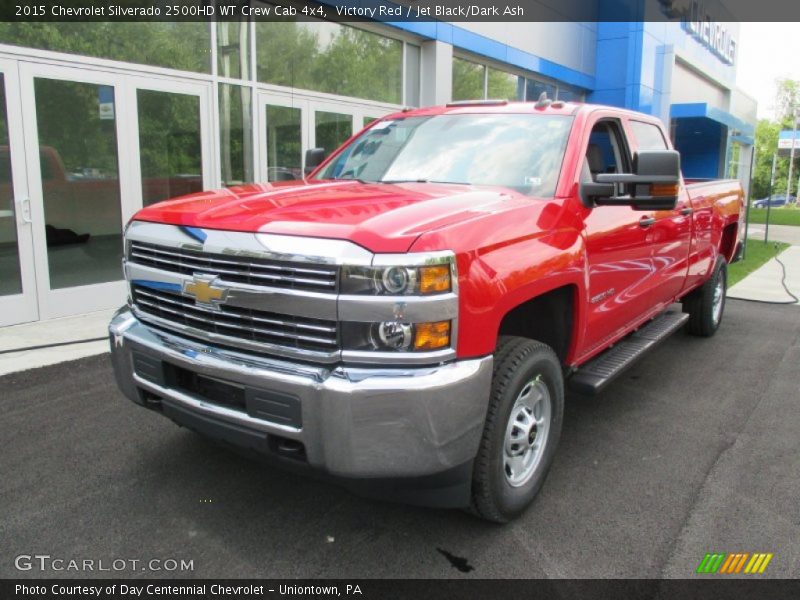 Victory Red / Jet Black/Dark Ash 2015 Chevrolet Silverado 2500HD WT Crew Cab 4x4