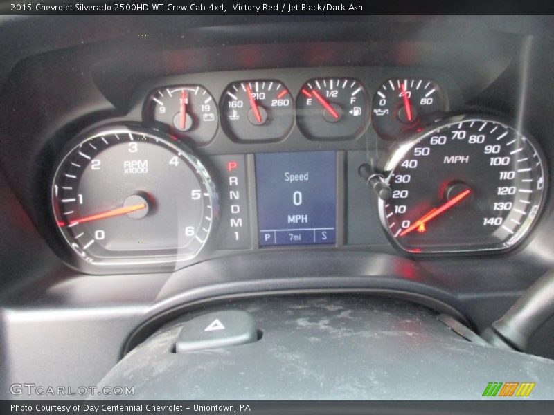 Victory Red / Jet Black/Dark Ash 2015 Chevrolet Silverado 2500HD WT Crew Cab 4x4