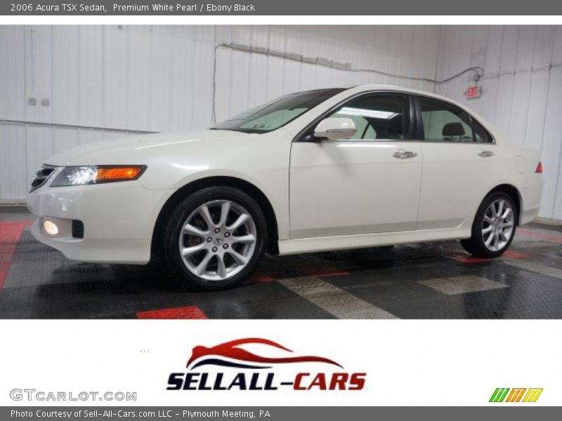 Premium White Pearl / Ebony Black 2006 Acura TSX Sedan