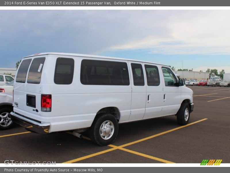 Oxford White / Medium Flint 2014 Ford E-Series Van E350 XLT Extended 15 Passenger Van