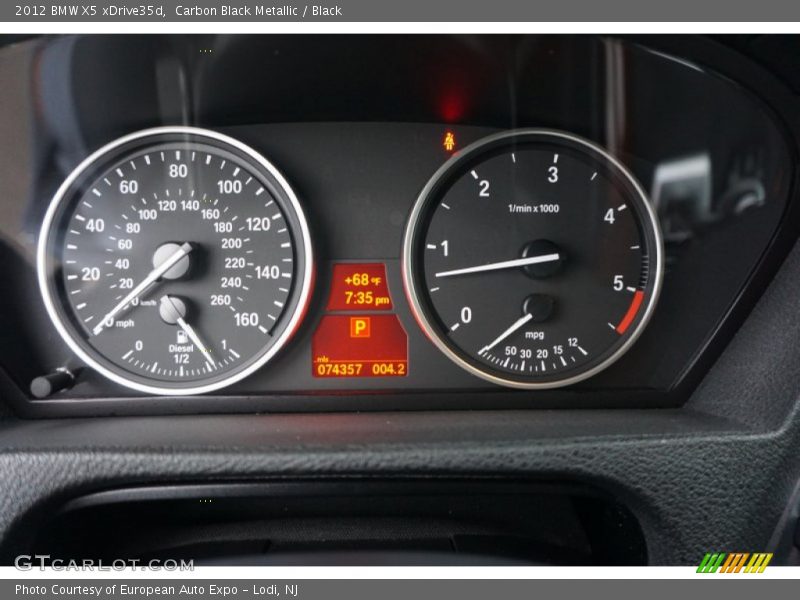 Carbon Black Metallic / Black 2012 BMW X5 xDrive35d