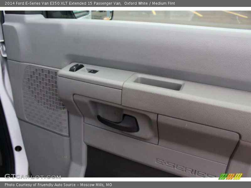 Oxford White / Medium Flint 2014 Ford E-Series Van E350 XLT Extended 15 Passenger Van